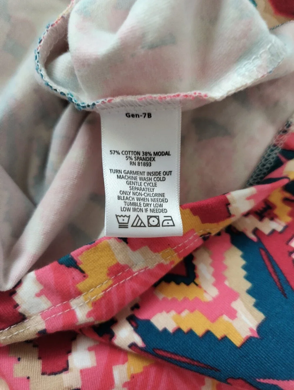 Liz Claiborne New York Vibrant Pink Multicolor Ikat-Print Women's Dress